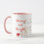 Gelukkige Kat die met LEIDEN Licht spelen | Schatt Mok (Links)