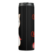 Gelukkige Kat die met LEIDEN Licht spelen | Schatt Thermosbeker (Achterkant)