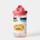 Gelukkige kat en monster gezichten waterfles (Voorkant)