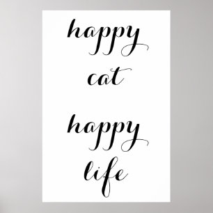 Gelukkige Kat, Gelukkig Leven Poster