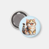 Gelukkige Kat Magneet (Voorkant / Achterkant)