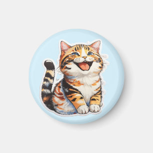 Gelukkige Kat Magneet
