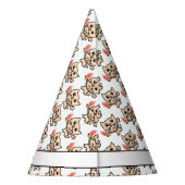 Gelukkige kat met ijs feesthoedjes (Achterkant)