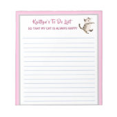 Gelukkige kat of foto gepersonaliseerd om planner  notitieblok (Voorkant)