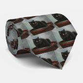 gelukkige kat stropdas (Opgerold)