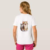 Gelukkige Kat T-shirt (Achterkant volledig)