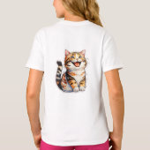 Gelukkige Kat T-shirt (Achterkant)