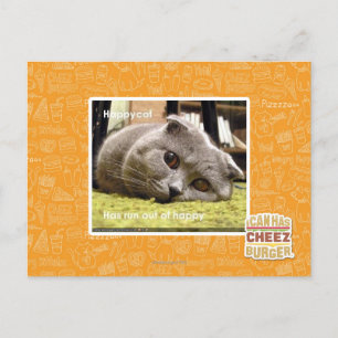 Gelukkige kat, uit gelukkig briefkaart