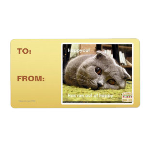 Gelukkige kat, uit gelukkig etiket