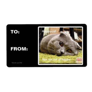 Gelukkige kat, uit gelukkig etiket