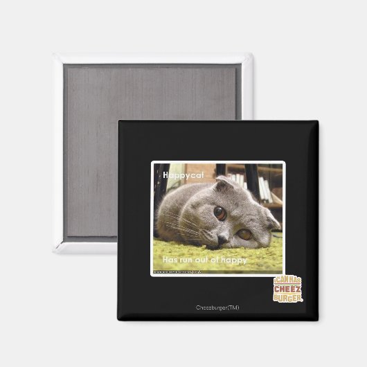 Gelukkige kat, uit gelukkig magneet (Voorkant / Achterkant)
