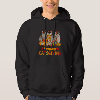 Gelukkige Kattentdag Perzische Kat Herfst Herfst S Hoodie