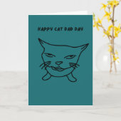 Gelukkige kattenvaderdag kaart (Gele Bloem)