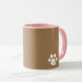 Gelukkige Kawaii Calico Cat dansen op muziek Mok (Voorkant rechts)