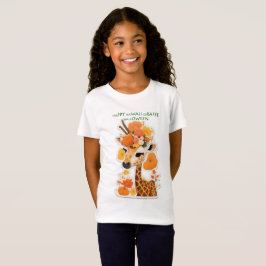 Gelukkige Kawaii Giraffe Halloween T-shirt