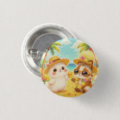 GELUKKIGE KAWAII HAWAI BUTTON (Voorkant /achterkant)