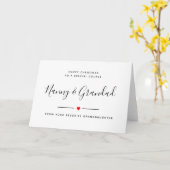Gelukkige kerst aan een speciaal koppel Nanny Gran Kaart (Gele Bloem)