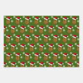 Gelukkige Kerstaardappelen Inpakpapier Vel (Voorkant)