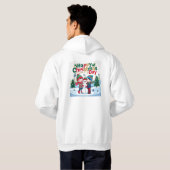 Gelukkige kerstdag hoodie (Achterkant volledig)