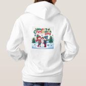 Gelukkige kerstdag hoodie (Achterkant)