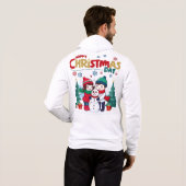 Gelukkige kerstdag hoodie (Achterkant volledig)