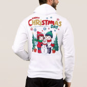 Gelukkige kerstdag hoodie (Achterkant)