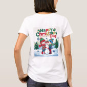 Gelukkige kerstdag t-shirt (Achterkant)