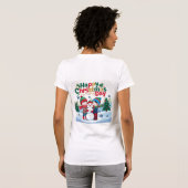 Gelukkige kerstdag t-shirt (Achterkant volledig)
