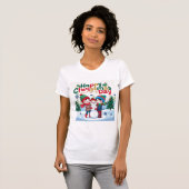 Gelukkige kerstdag t-shirt (Voorkant volledig)
