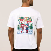 Gelukkige kerstdag t-shirt (Achterkant)