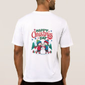 Gelukkige kerstdag t-shirt (Achterkant)