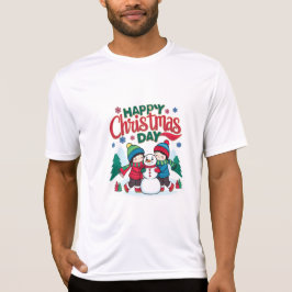Gelukkige kerstdag t-shirt