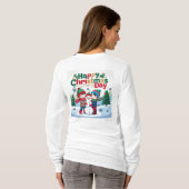 Gelukkige kerstdag t-shirt (Achterkant volledig)