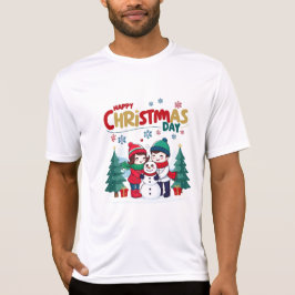 Gelukkige kerstdag t-shirt