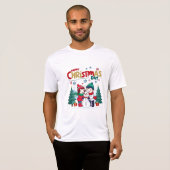 Gelukkige kerstdag t-shirt (Voorkant volledig)