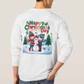Gelukkige kerstdag t-shirt (Achterkant)