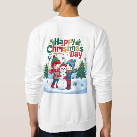 Gelukkige kerstdag trui (Achterkant)