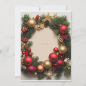 GELUKKIGE KERSTDAGKAART KAART (Achterkant)