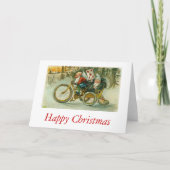 Gelukkige kerstelfen feestdagen kaart (Voorkant)