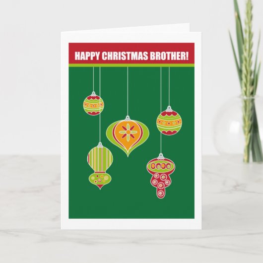 Gelukkige Kerstkaart Feestdagen Kaart (Voorkant)