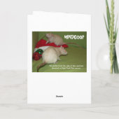 Gelukkige kerstkaart feestdagen kaart (Achterkant)