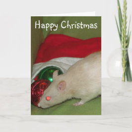 Gelukkige kerstkaart feestdagen kaart