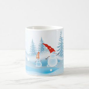 Gelukkige kerstkaart koffiemok