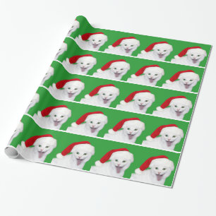 Gelukkige kerstkat cadeaupapier