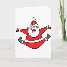 Gelukkige Kerstman Feestdagen Kaart