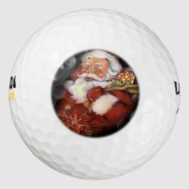 Gelukkige Kerstman Golfballen