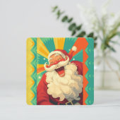 Gelukkige Kerstman Kaart (Staand voorkant)