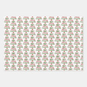 Gelukkige Kerstman Kerstmis Inpakpapier Vel (Voorkant 2)
