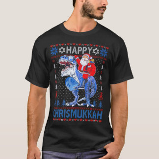 Gelukkige kerstman van Chrismukkah Chanoeka T-shirt