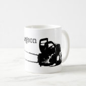 Gelukkige Kerstmis Arborist Boom Chirurg Kettingza Koffiemok (Voorkant rechts)